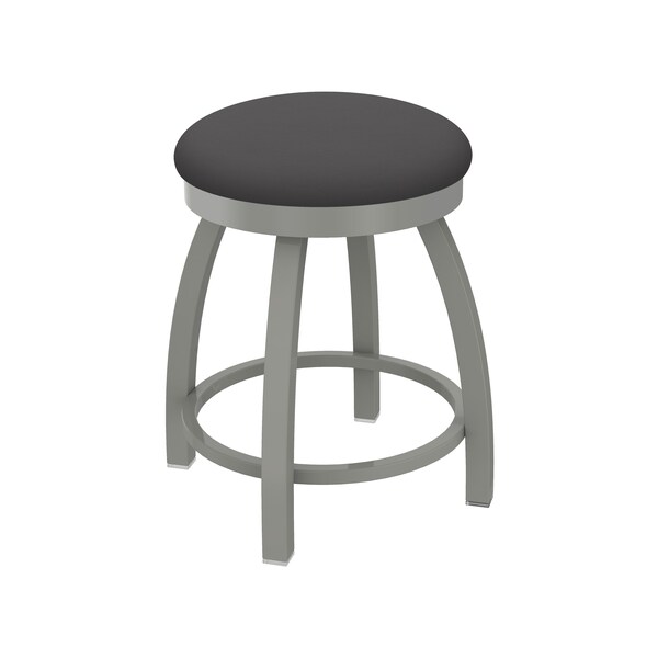 18" Swivel Vanity Stool, Nickel Finish, Canter Storm Seat